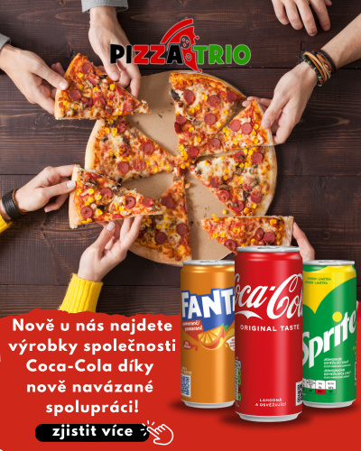 Coca cola Pizza trio trio pizza